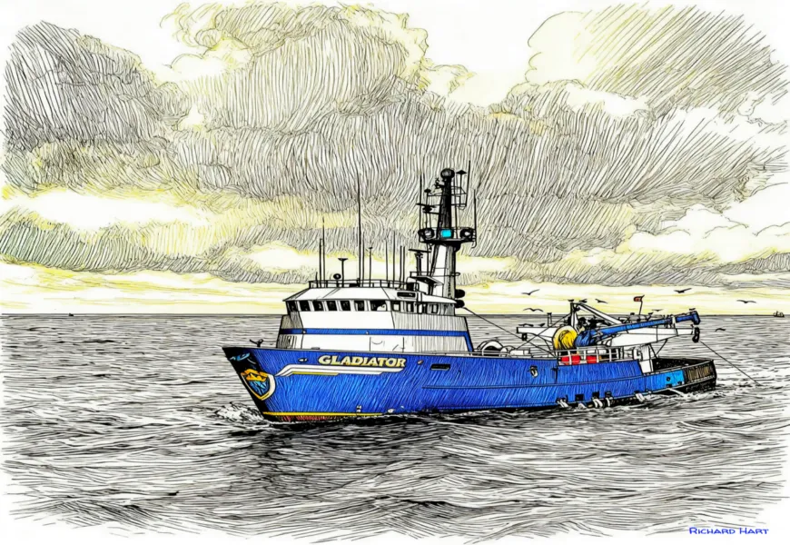F/V Gladiator Trawling in the Bering Sea